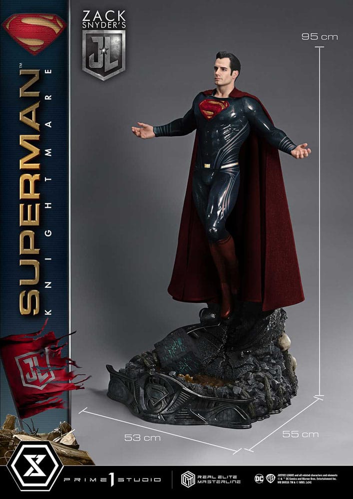 Zack Snyder's Justice League Real Elite Masterline Series Statue 1/3 Superman Knightmare Color Edition Deluxe Ver. 95 cm