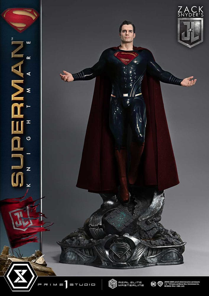 Zack Snyder's Justice League Real Elite Masterline Series Statue 1/3 Superman Knightmare Color Edition Deluxe Ver. 95 cm