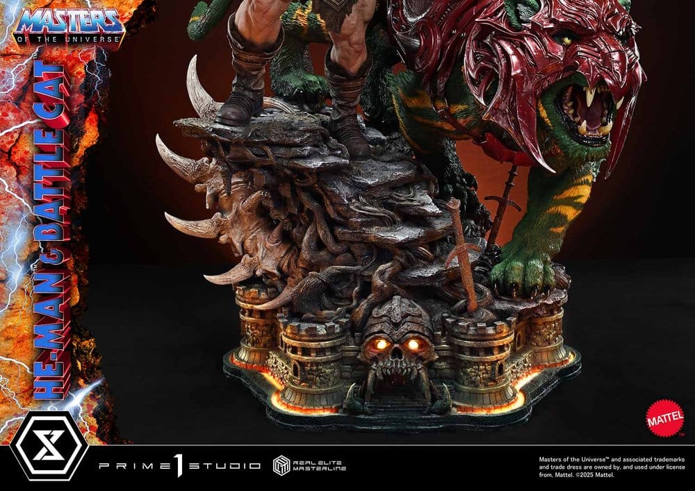 Masters of the Universe Real Elite Masterline Series Statue 1/4 He-Man & Battle Cat 86 cm