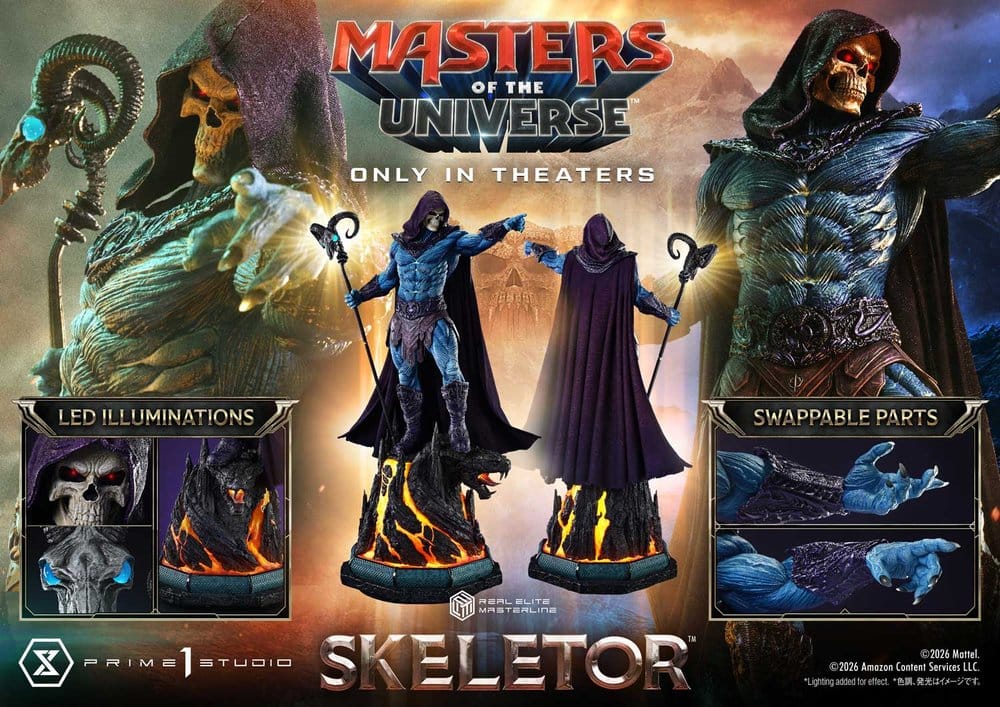 Masters of the Universe (2026 Film) Real Elite Masterline Series Statue 1/3 Skeletor Bonus Version 96 cm