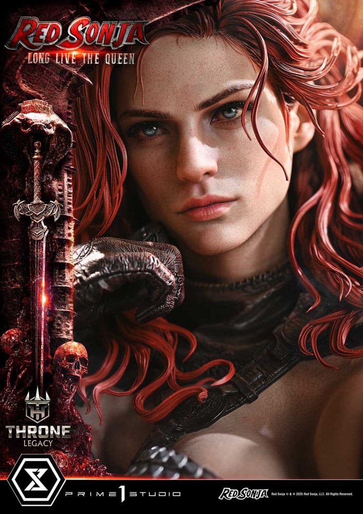 Red Sonja Throne Legacy Collection Statue 1/3 Red Sonja: Long Live the Queen 77 cm