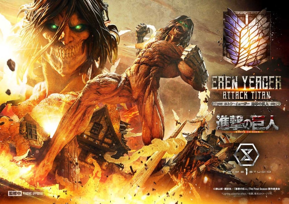 Attack on Titan (TV animation) Ultimate Diorama Masterline Statue Eren Yeager Attack Titan 81 cm