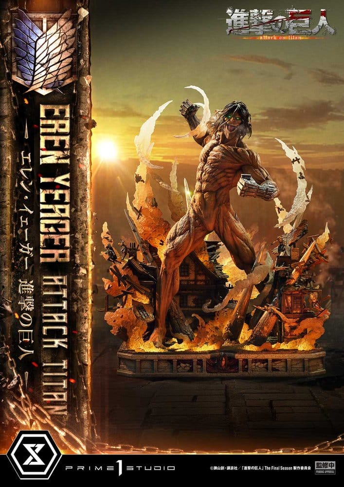 Attack on Titan (TV animation) Ultimate Diorama Masterline Statue Eren Yeager Attack Titan 81 cm