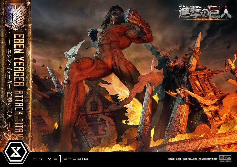 Attack on Titan (TV animation) Ultimate Diorama Masterline Statue Eren Yeager Attack Titan 81 cm