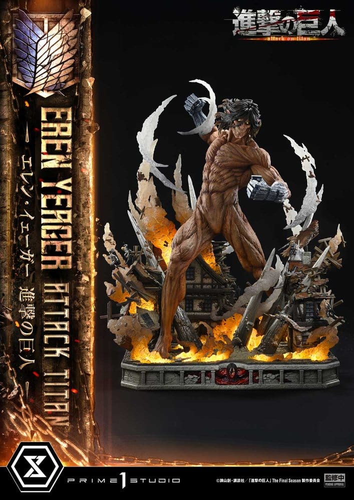 Attack on Titan (TV animation) Ultimate Diorama Masterline Statue Eren Yeager Attack Titan 81 cm