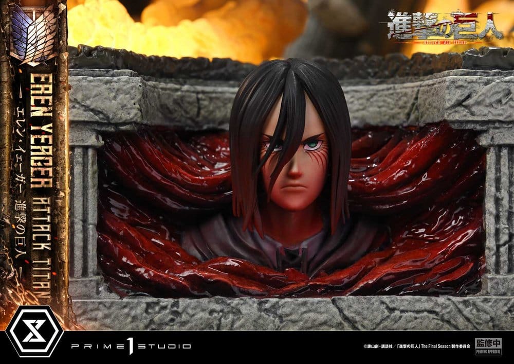 Attack on Titan (TV animation) Ultimate Diorama Masterline Statue Eren Yeager Attack Titan 81 cm