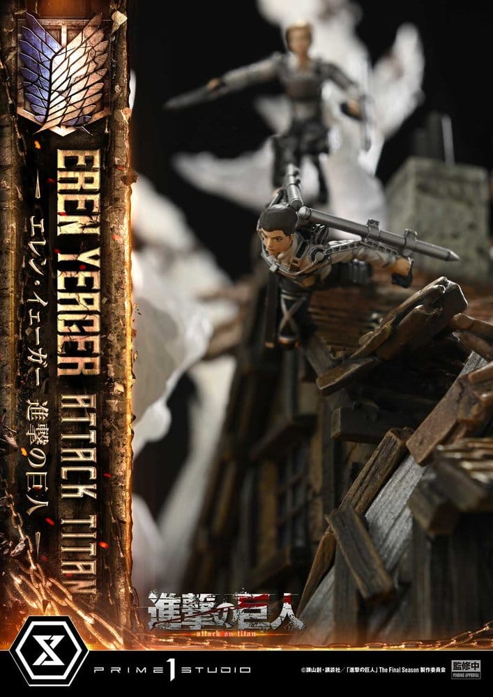 Attack on Titan (TV animation) Ultimate Diorama Masterline Statue Eren Yeager Attack Titan 81 cm