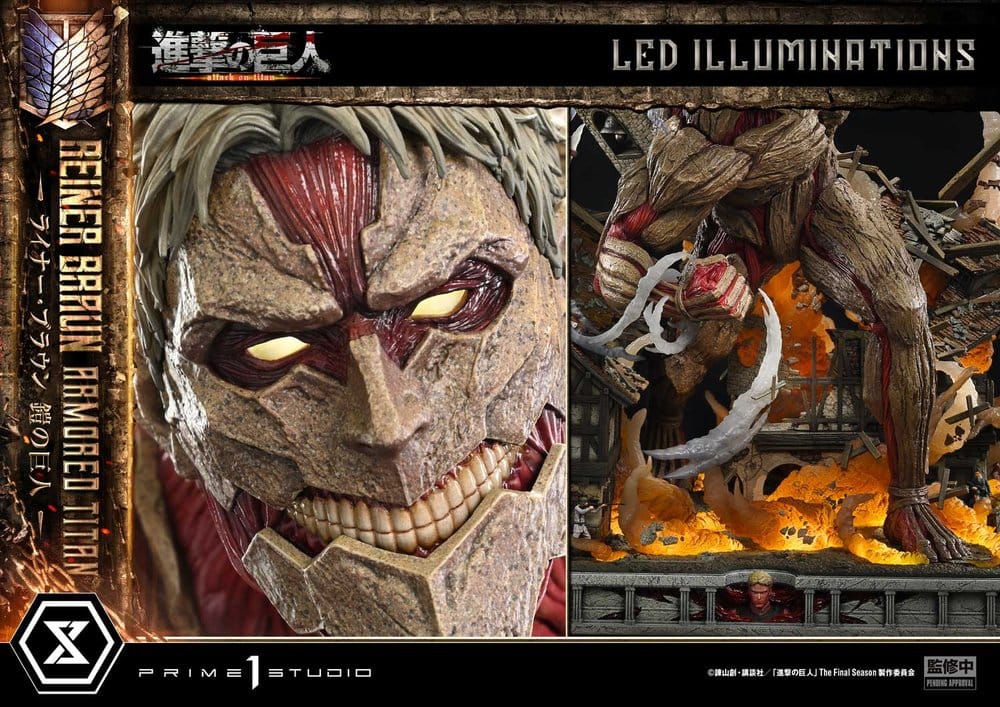 Attack on Titan (TV animation) Ultimate Diorama Masterline Statue Reiner Braun Armored Titan Bonus Version 75 cm