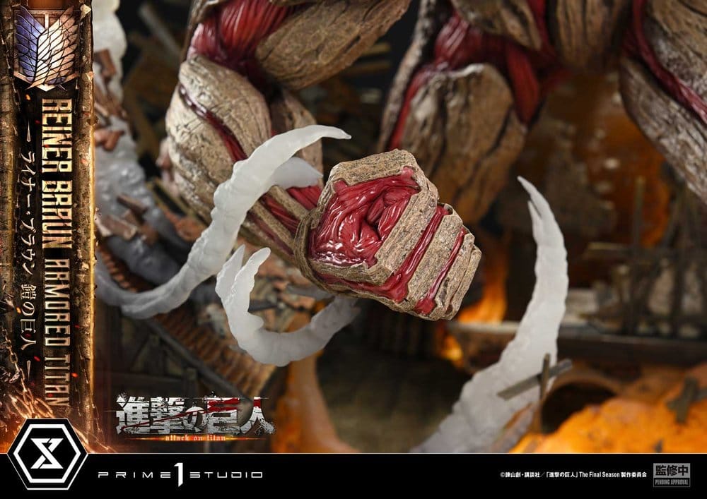 Attack on Titan (TV animation) Ultimate Diorama Masterline Statue Reiner Braun Armored Titan Bonus Version 75 cm