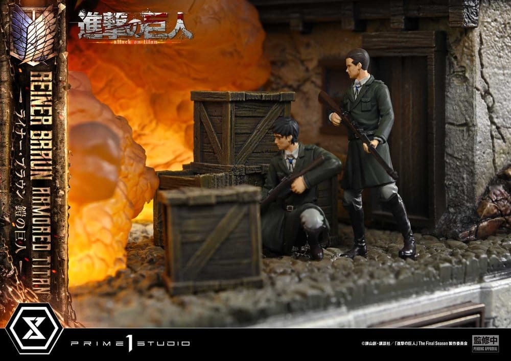 Attack on Titan (TV animation) Ultimate Diorama Masterline Statue Reiner Braun Armored Titan Bonus Version 75 cm