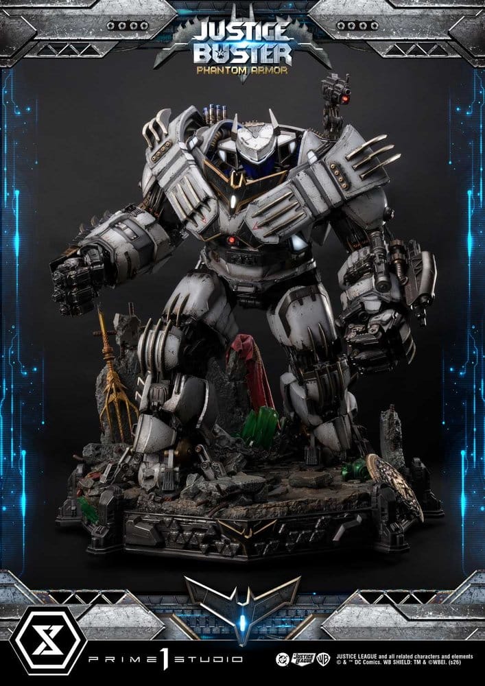 DC Comics Ultimate Museum Masterline Statue Justice Buster: Phantom Armor (Design By Josh Nizzi) Ultimate Bonus Version 88 cm