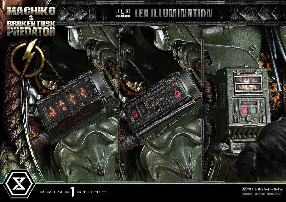 Aliens vs. Predator (Comic) Ultimate Premium Masterline Statue 1/4 Machiko & Broken Tusk Predator 79 cm