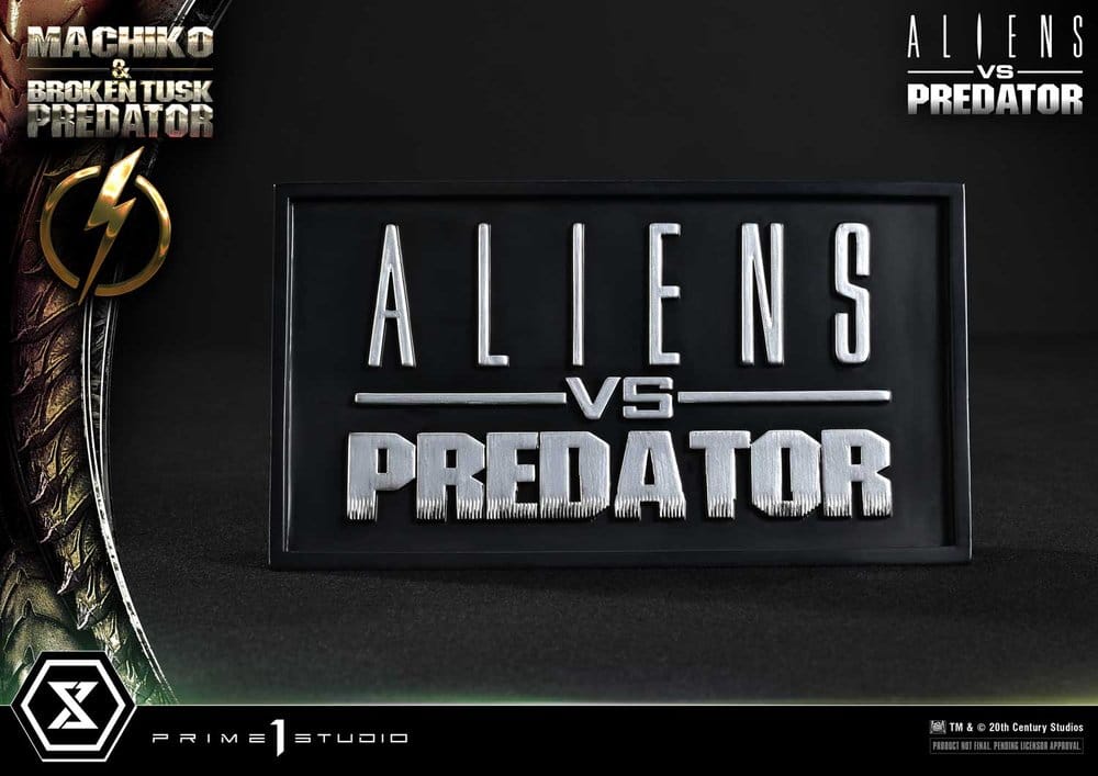 Aliens vs. Predator (Comic) Ultimate Premium Masterline Statue 1/4 Machiko & Broken Tusk Predator 79 cm
