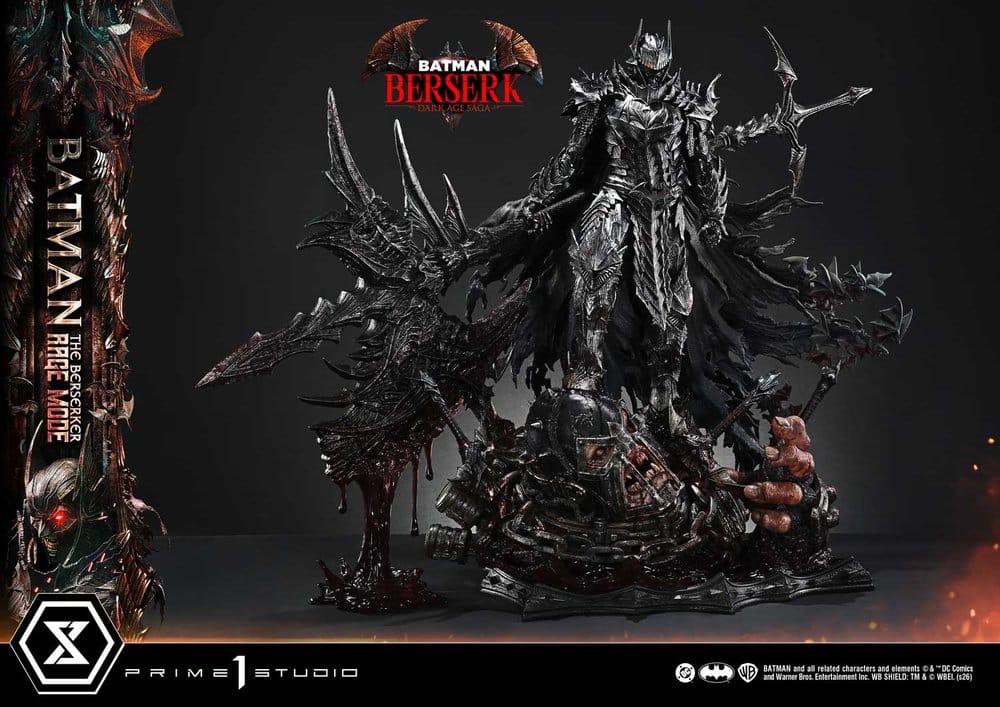DC Comics Premium Masterline Series Statue 1/4 Batman (Comics) Batman: The Berserker Rage Mode Deluxe Version 93 cm