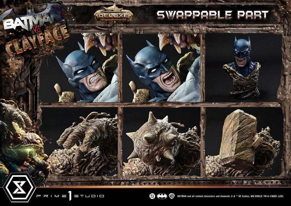 DC Comics Ultimate Premium Masterline Series Statue 1/4 Batman VS Clayface Deluxe Version 83 cm