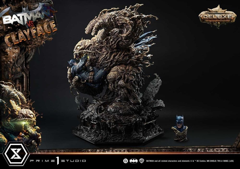 DC Comics Ultimate Premium Masterline Series Statue 1/4 Batman VS Clayface Deluxe Version 83 cm