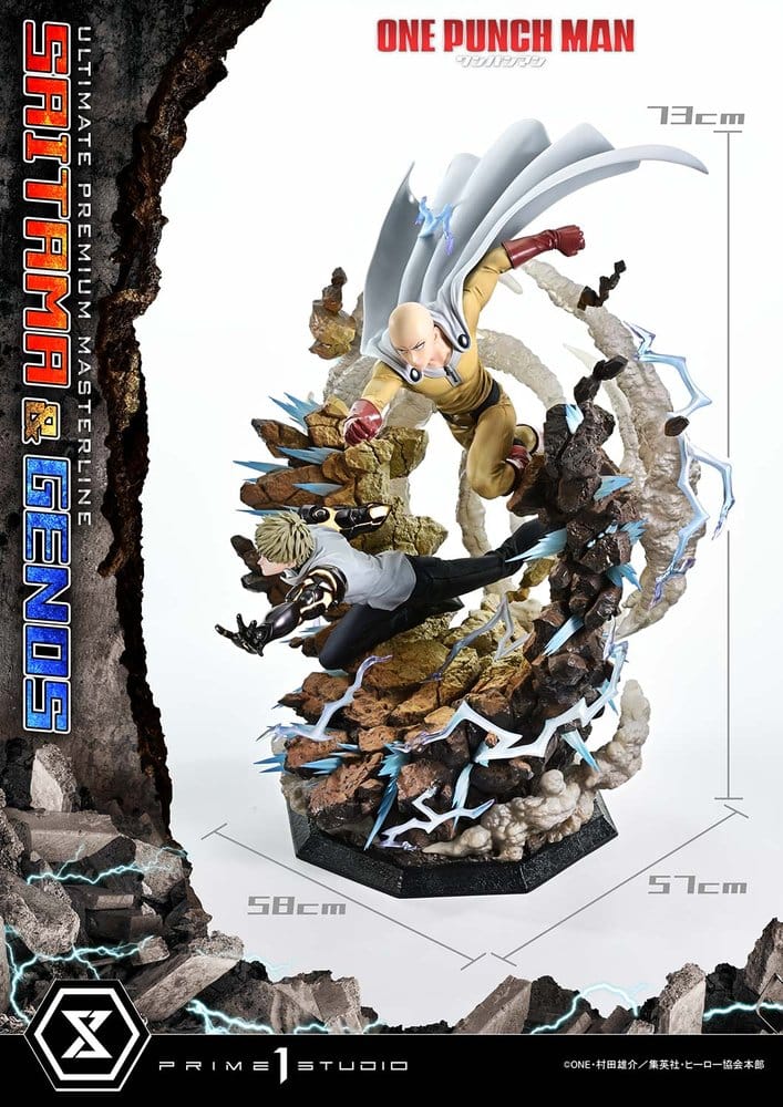 One-Punch Man Premium Masterline Series Statue 1/4 Saitama & Genos 73 cm