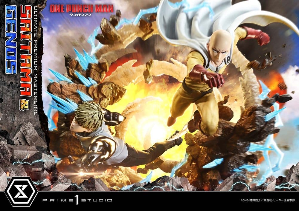One-Punch Man Premium Masterline Series Statue 1/4 Saitama & Genos 73 cm