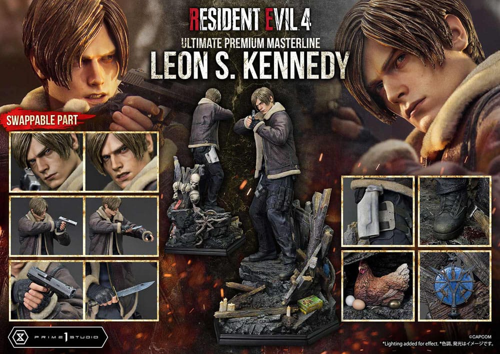 Resident Evil 4 Ultimate Premium Masterline Series Statue 1/4 Leon S. Kennedy Bonus Ver. 64 cm