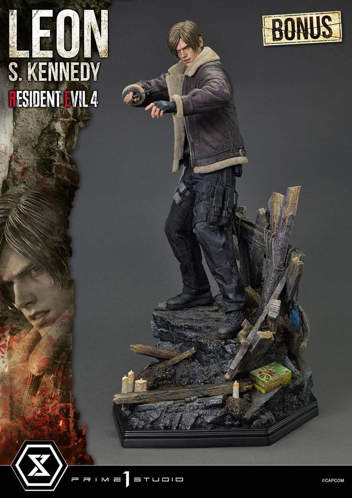 Resident Evil 4 Ultimate Premium Masterline Series Statue 1/4 Leon S. Kennedy Bonus Ver. 64 cm