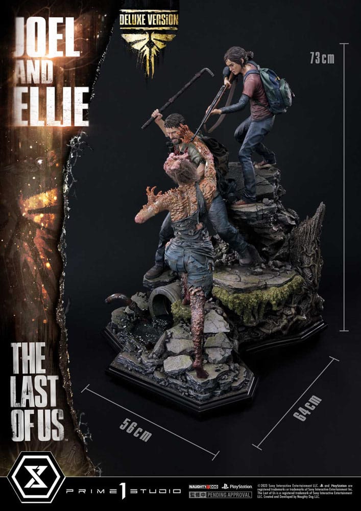 The Last of Us Part I Ultimate Premium Masterline Series Statue Joel &amp; Ellie Deluxe Version (The Last of Us Part I) 73 cm