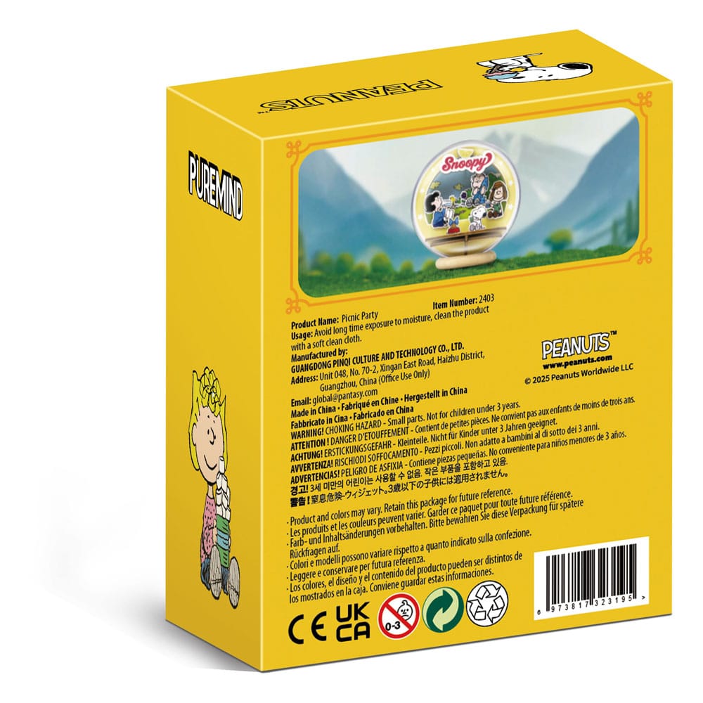 Peanuts Puremind Model Kit Wooden Theater Globe Picnic Party