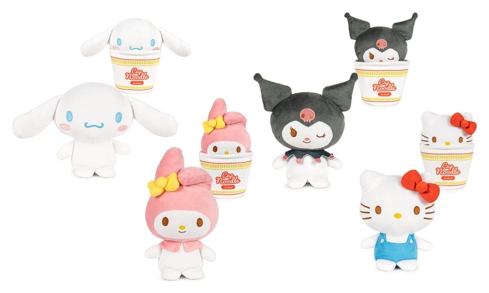 Hello Kitty & Friends Plush Figures - Cup Noodles 16 cm Assortment (24)