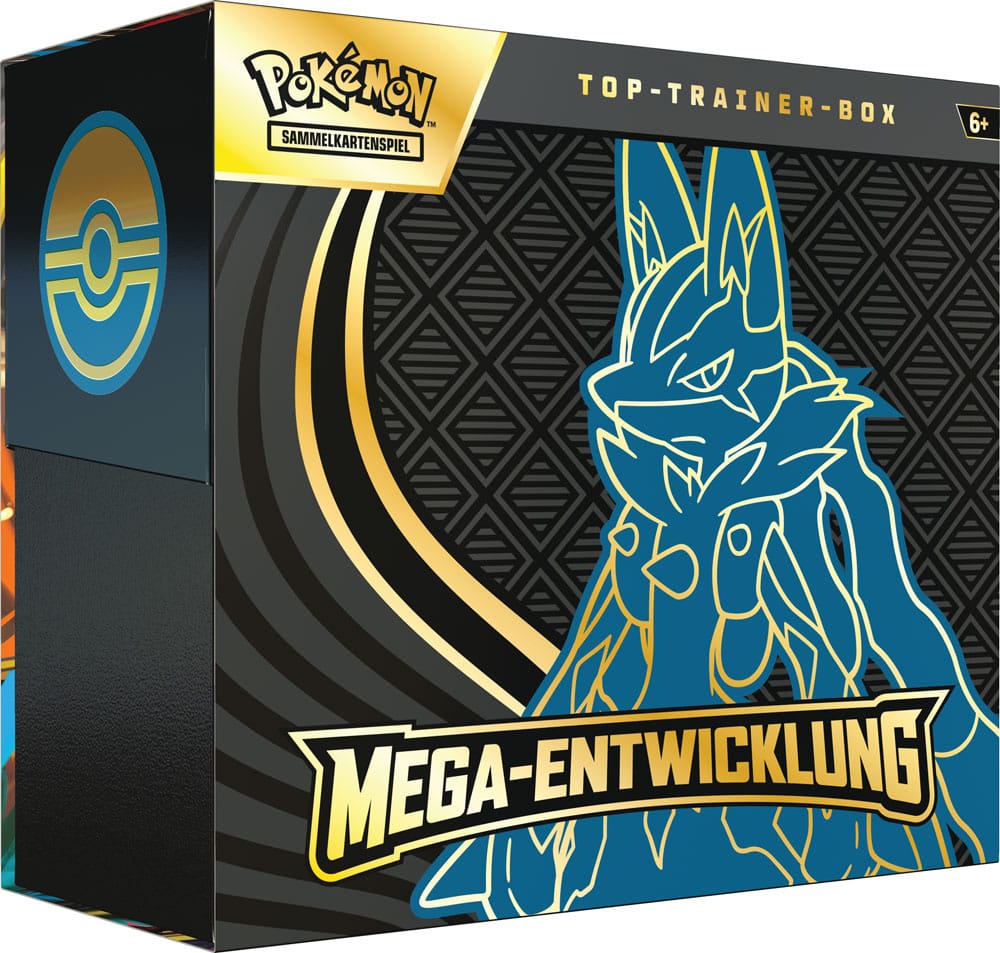 Pokémon ME01 Mega-Entwicklung Top Trainer Box Lucario *German Version*