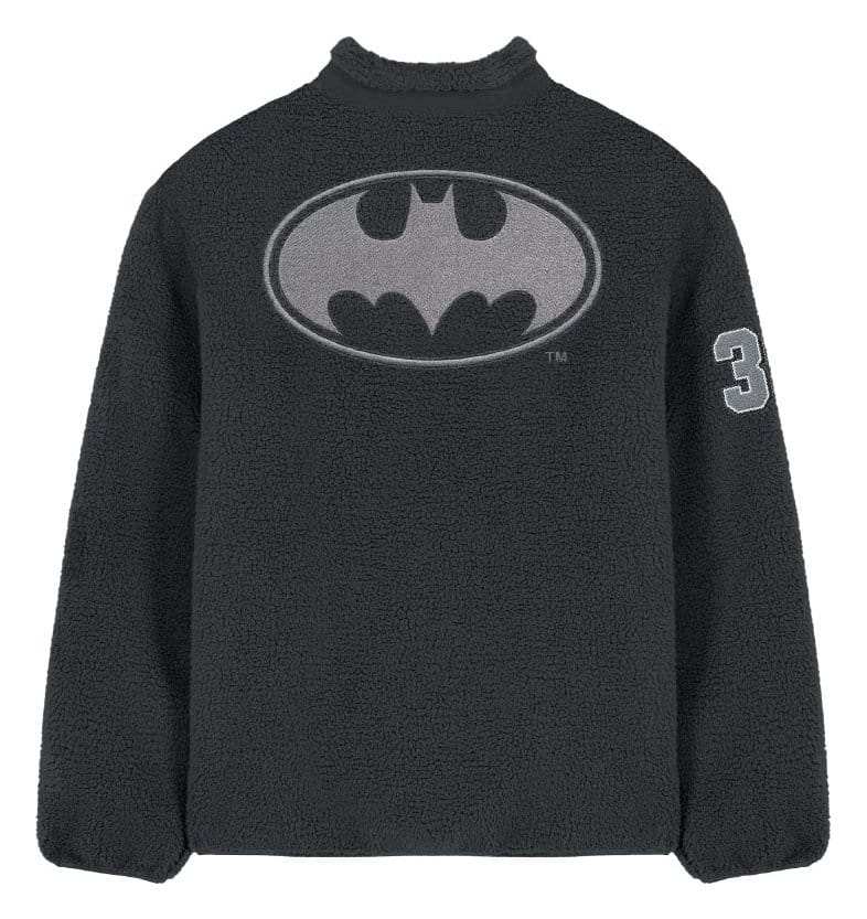 DC Comics Sherpa Jacket Batman Logo Size M