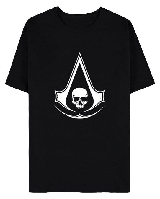 Assassin's Creed T-Shirt Black Flag Resynched Skull Size S