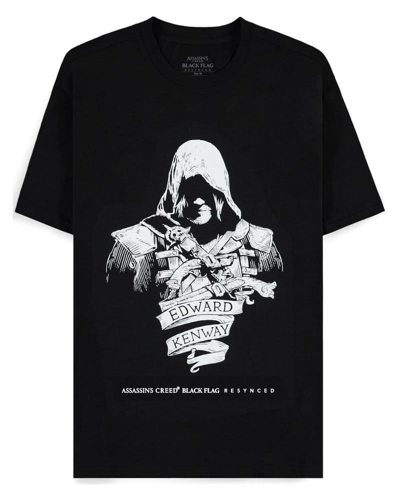 Assassin's Creed T-Shirt Black Flag Resynched Edward Kenway Size S