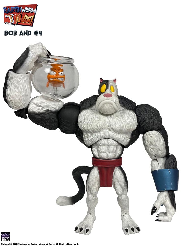 Earthworm Jim Action Figure Wave 1: Bob the Killer Goldfish &amp; #4 15 cm