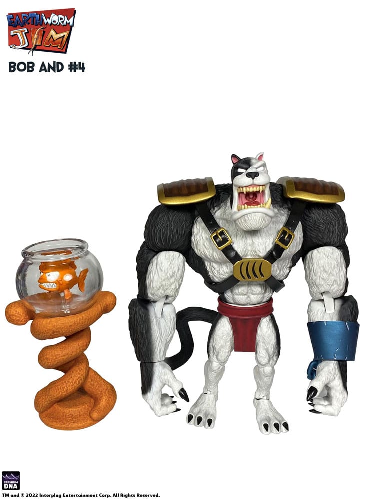 Earthworm Jim Action Figure Wave 1: Bob the Killer Goldfish &amp; #4 15 cm