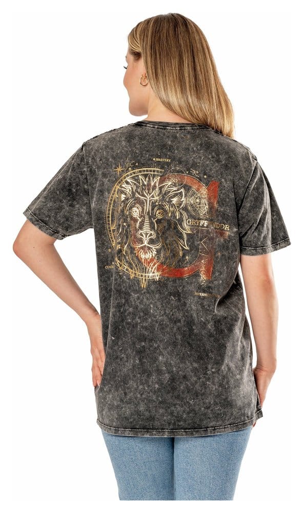 Harry Potter T-Shirt Acid Wash Gryffindor Size L