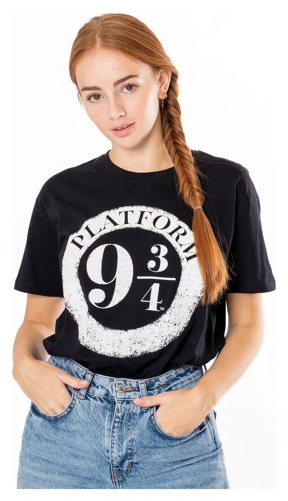 Harry Potter T-Shirt Platform 9 3/4 Raised Print Size L