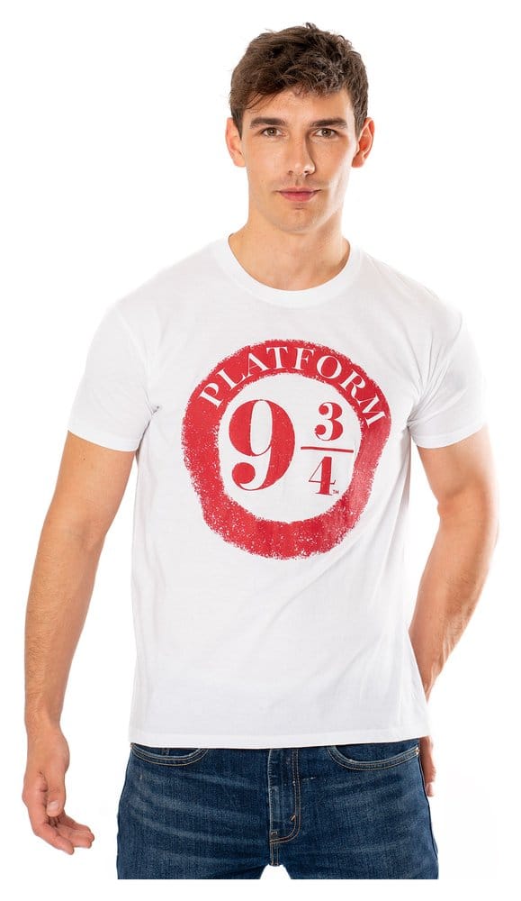 Harry Potter T-Shirt Platform 9 3/4 Raised Print Size L