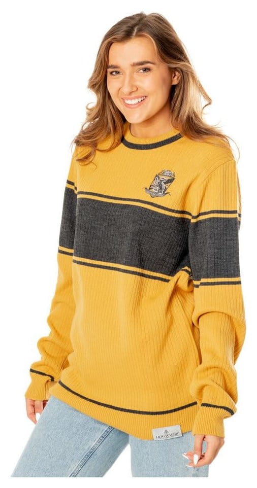 Harry Potter Kids Sweater Hufflepuff Varsity Size S