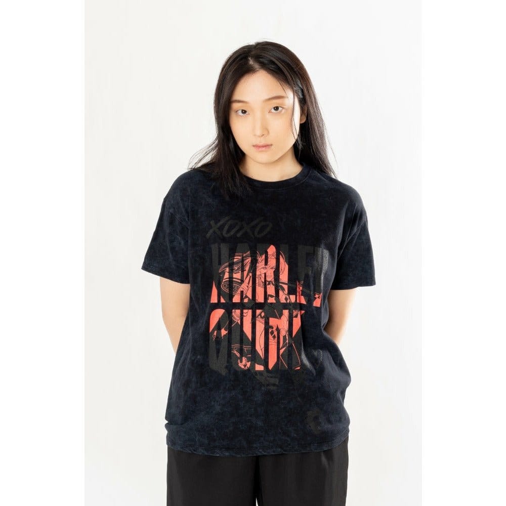 DC Comics T-Shirt Harley Quinn Acid Wash Xoxo Size M