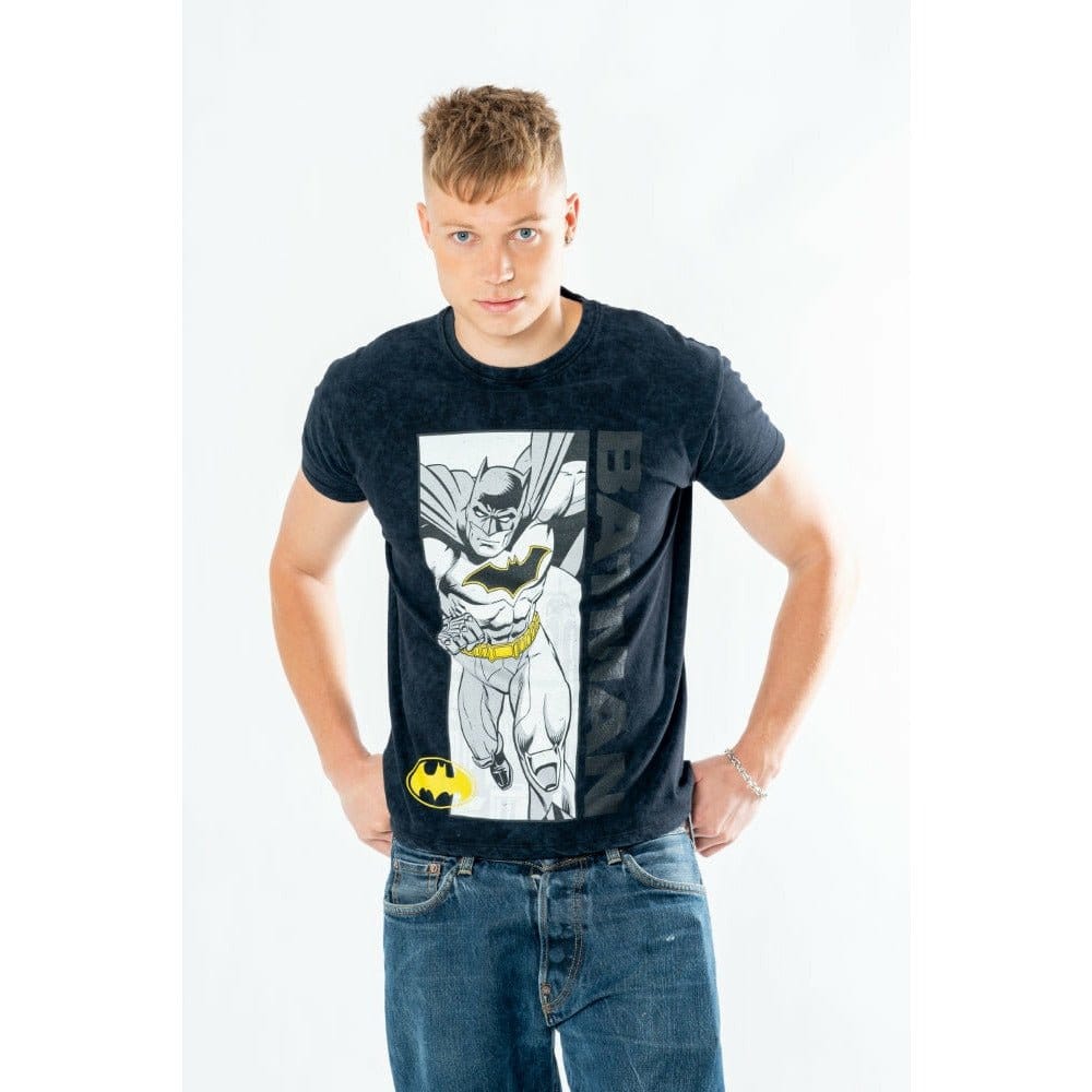 Batman T-Shirt Comic Acid Wash Size XL