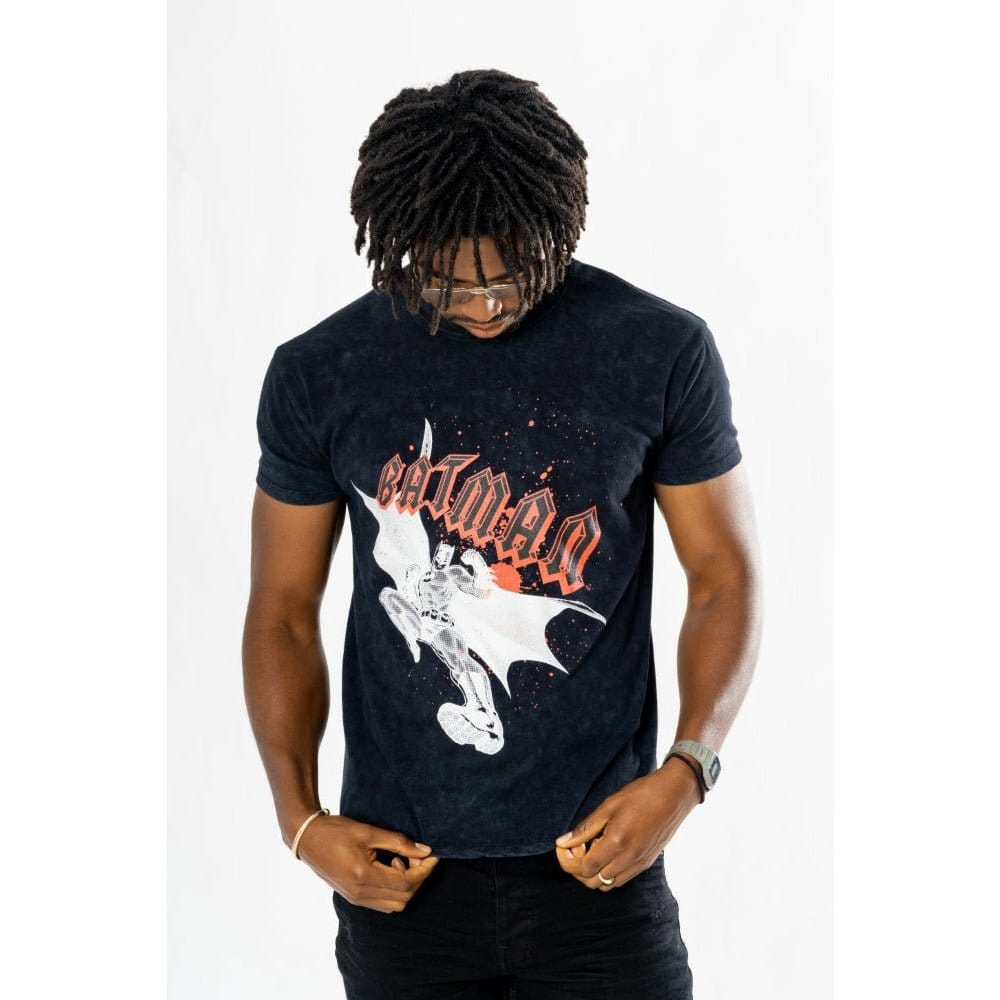 Batman T-Shirt Rock Acid Wash Size XXL