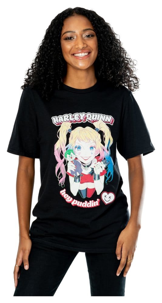 DC T-Shirt Harley Quinn Anime Puddin' Size L