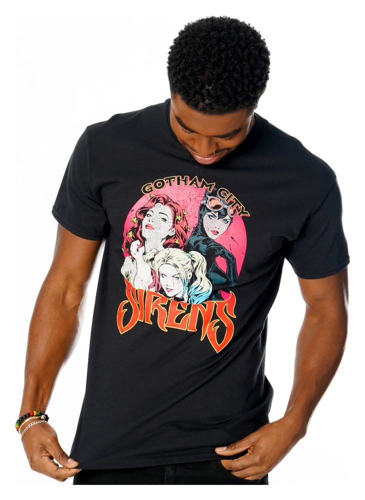 Gotham City Sirens T-Shirt Vintage Poster Size M