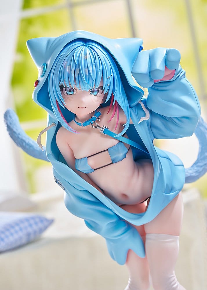 Virtual Illustrator Kanzarin PVC Figure 1/6 Kanzarin-chan: Cat-Eared Hoodie Ver. 26 cm