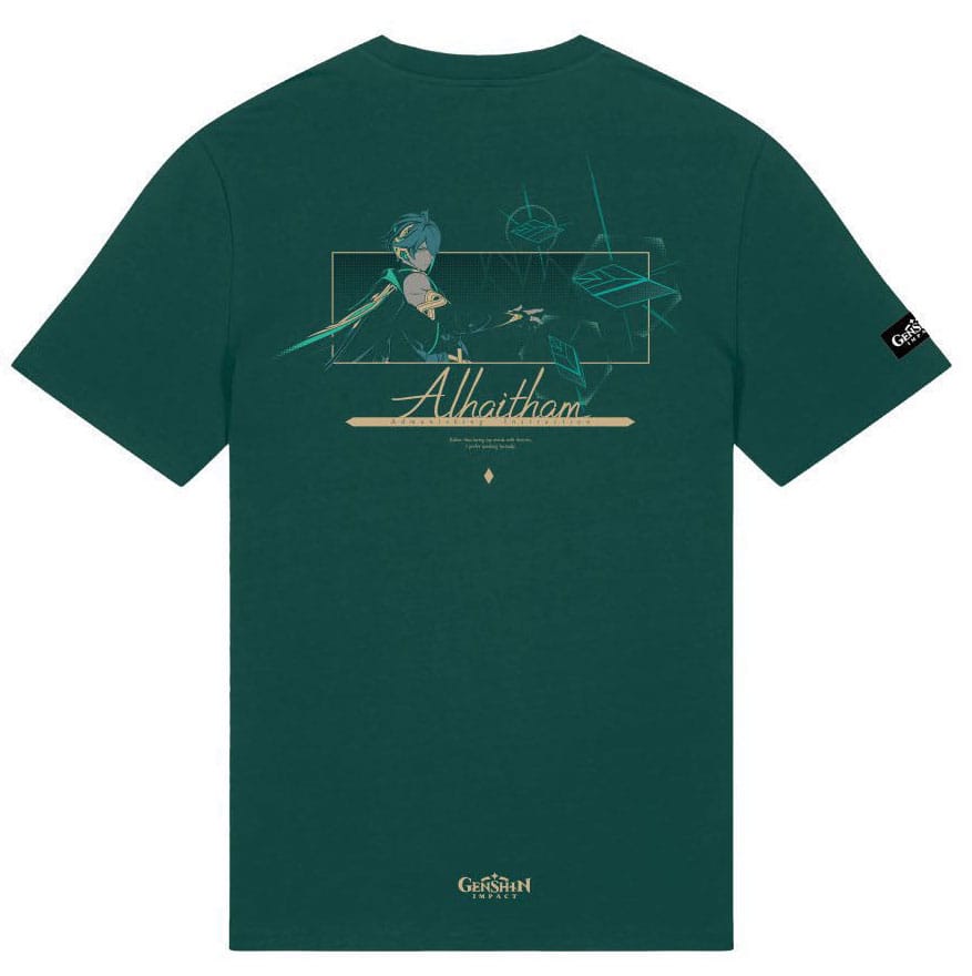 Genshin Impact T-Shirt Alhaitham Green Size L