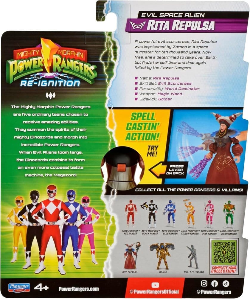 Power Rangers Evil Space Alien Action Figure Rita Repulsa 13 cm