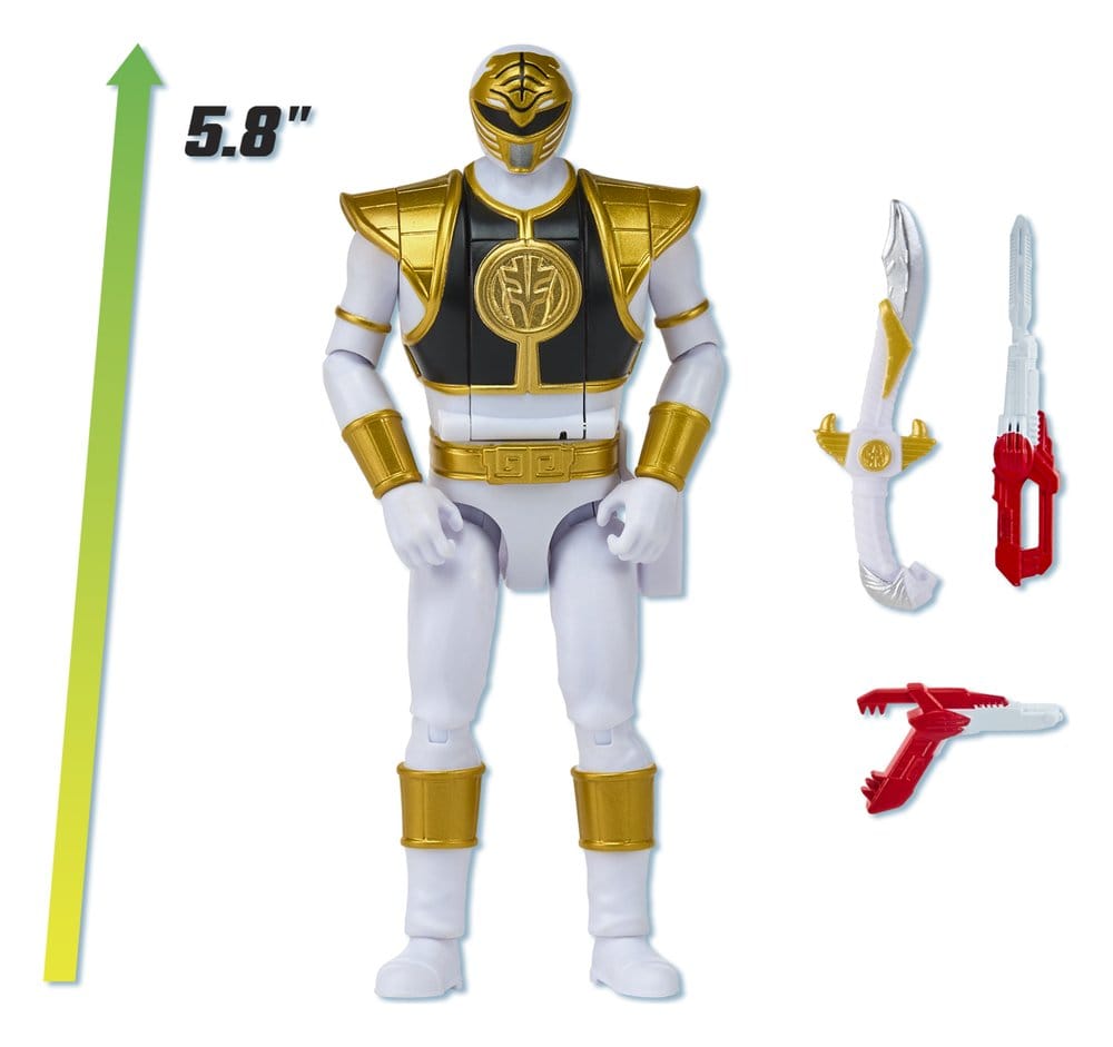 Power Rangers Auto-Morphin Action Figure White Ranger 15 cm