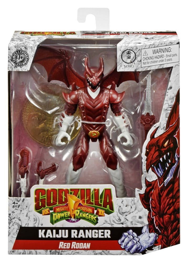 Mighty Morphin Power Rangers x Godzilla Action Figure Red Rodan
