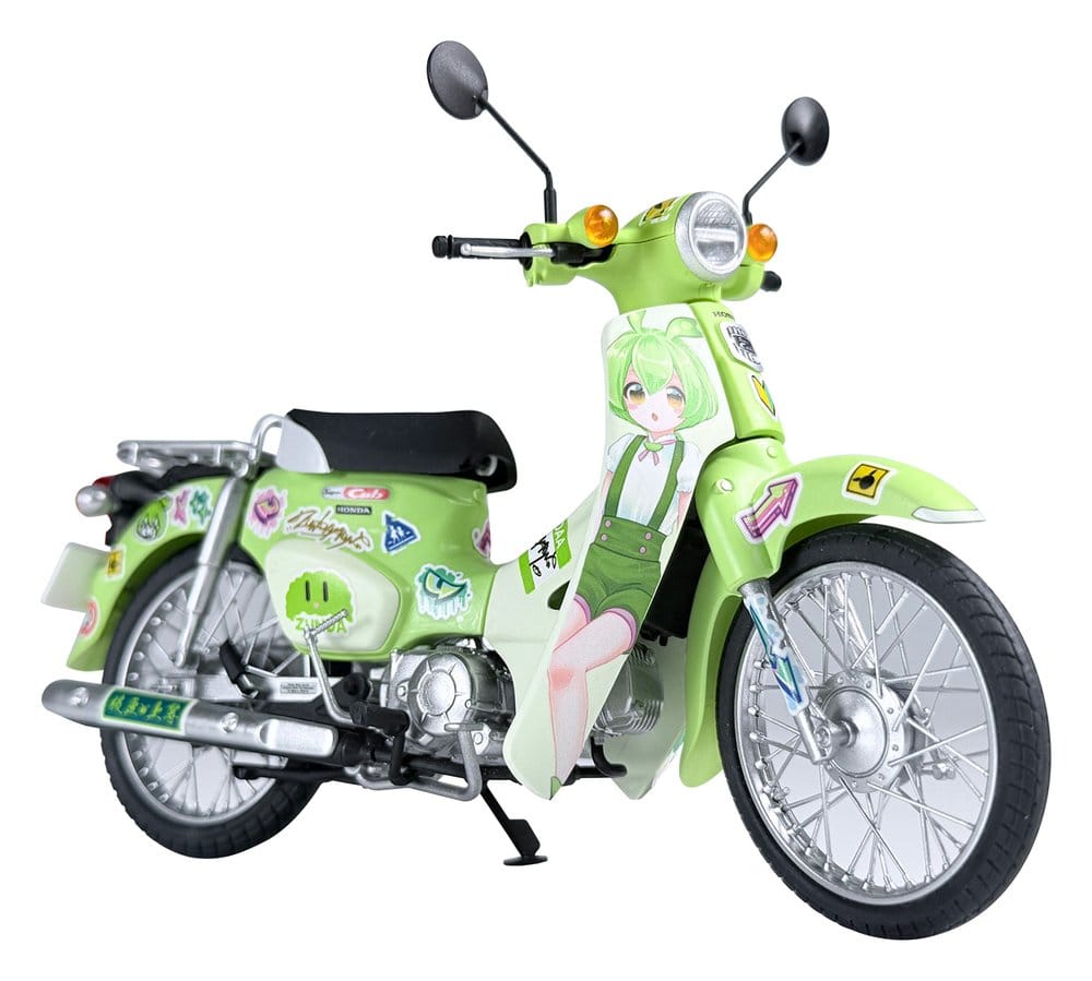 Tohoku Zunko/Zundamon Project Plastic Model Kit 1/12 Honda Super Cub Zundamon Edition 11 cm