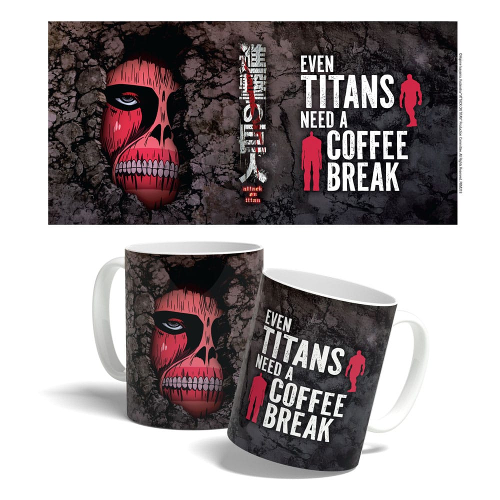 Attack on Titan Mug Titan Coffee Break Time 325 ml