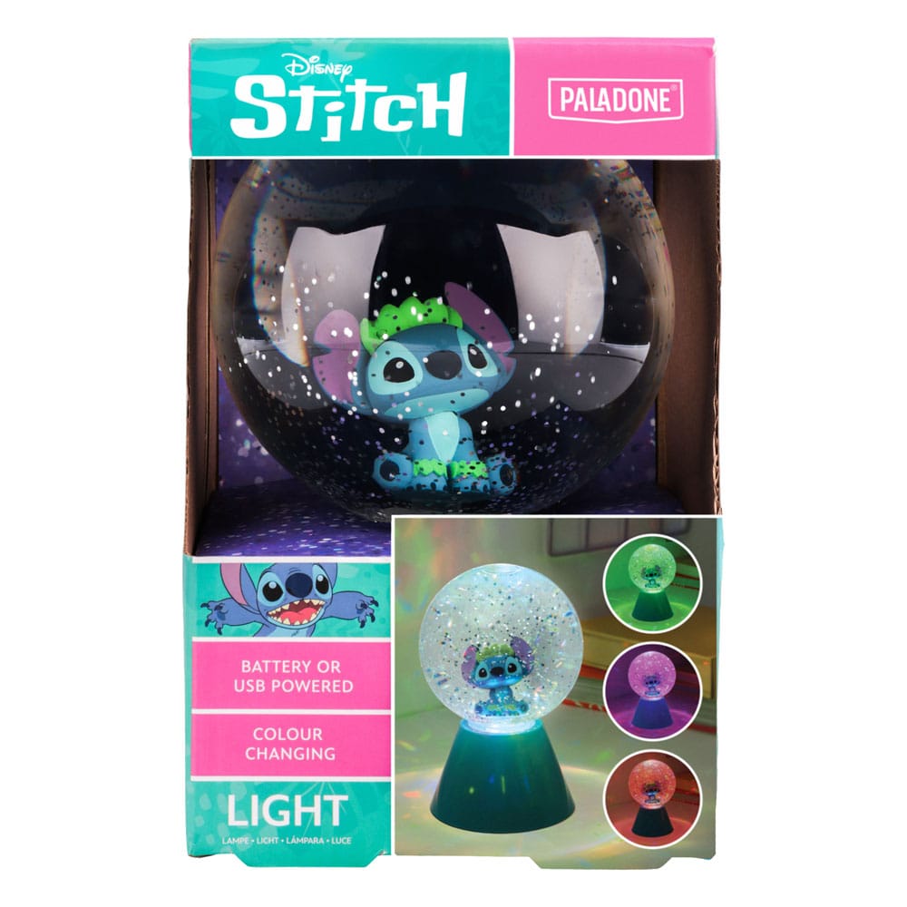 Lilo & Stitch LED Lamp Stitch Glitter Ball 17 cm
